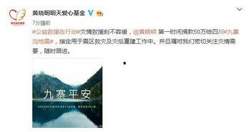 四川九寨沟地震明星捐款名单,明星慷慨解囊捐款名单揭晓